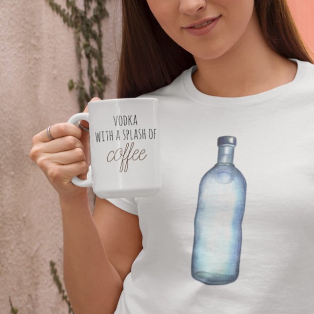 Funny Vodka Drinking Coffee Mug Splash (Creator Uploaded)