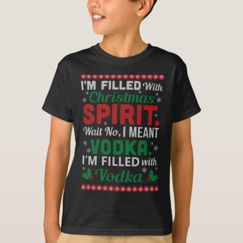 Funny Vodka Ugly Christmas Sweater