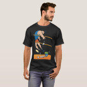 Funny Volleyball Black T-Shirt (Front Full)