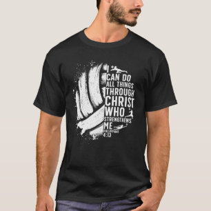 Funny Volleyball Christian For Men Women Boys Girl T-Shirt
