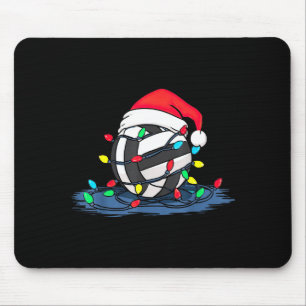 Funny Volleyball Christmas Graphics Lights Lover P Mouse Pad