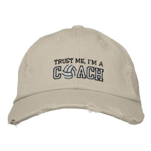 Funny Volleyball Coach Embroidered Baseball Hat