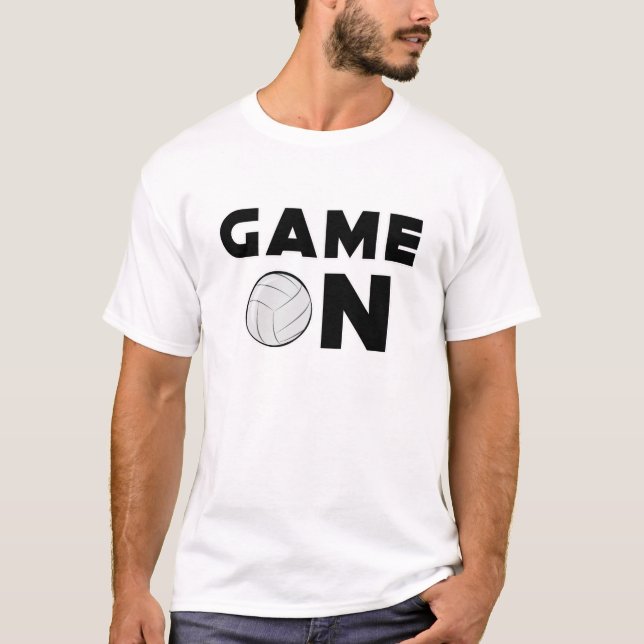 Funny Volleyball Design T-Shirt (Front)