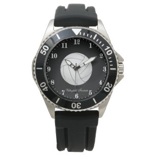 Funny Volleyball fanatic customizable Watch