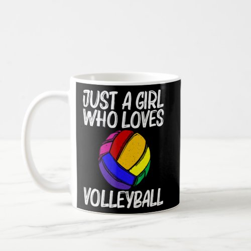 Funny Volleyball For Girls Women Volleyball Sport  Coffee Mug