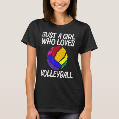 Funny Volleyball For Girls Women Volleyball Sport  T_Shirt