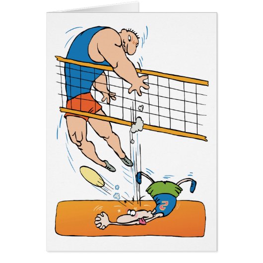 Funny Volleyball Gift Cards (Front)