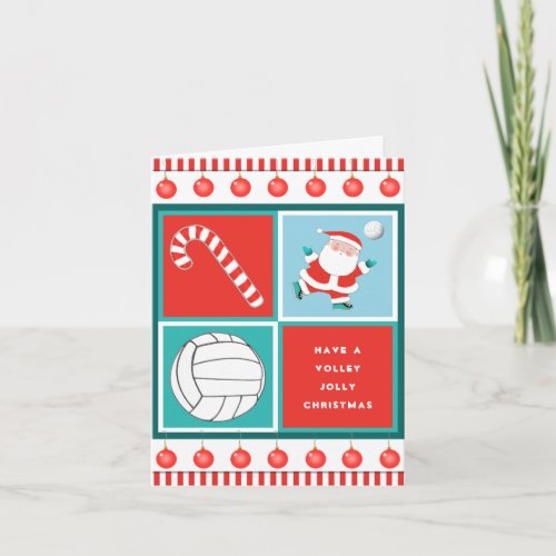 Funny Volleyball Holiday Christmas Cards