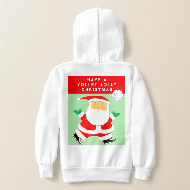 Funny Volleyball Hoodie (Laydown Back)