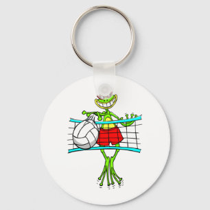 Funny Volleyball Keychain