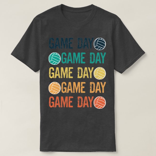 Funny Volleyball Lovers Fan Player Team Coach Retr T-Shirt (Design Front)