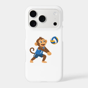 Funny Volleyball Monkey Athlete Tough Phone Case