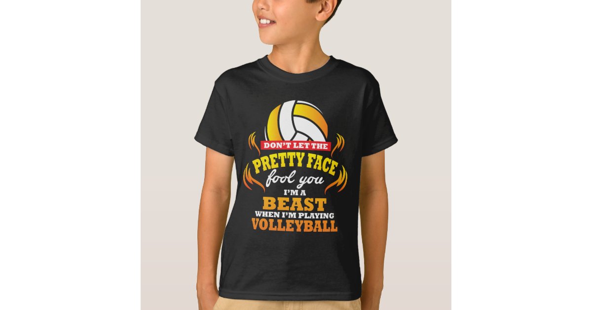 friktion Fortrolig hvidløg Funny Volleyball Saying T-Shirt | Zazzle