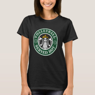 Funny Volleyball Served Hot Men and Women Cheerlea T-Shirt