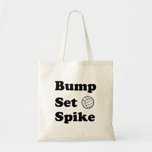 Funny Volleyball Slogan Tote Bag