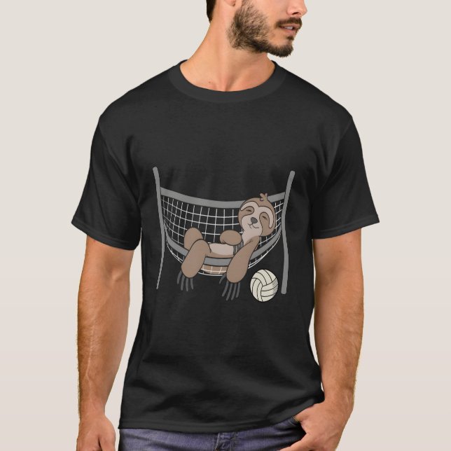 Funny Volleyball Training Design For An Animal Slo T-Shirt (Front)