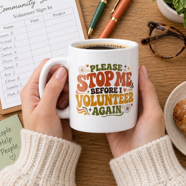 Funny Volunteer Coffee Mug (The perfect gift for your favorite volunteers who are outstanding at helping others. )