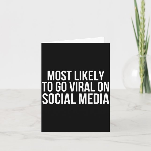 Funny Voted To Go Viral On Social Media Sibling Co Card (Front)
