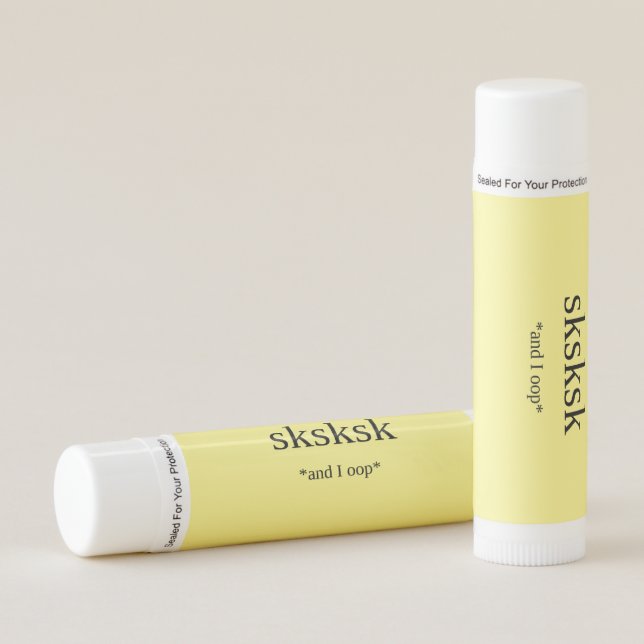 Funny VSCO girl Lip Balm (Front)