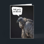 Funny Vulture Dark Humor Birthday Card<br><div class="desc">You know you're getting older when vultures are circling while you mow the grass... .a fun and (admittedly,  a bit dark) silly birthday card. Make someone's birthday special... especially when they have a kinda sick sense of humor!!</div>