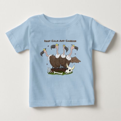 Funny vultures humour cartoon baby T_Shirt