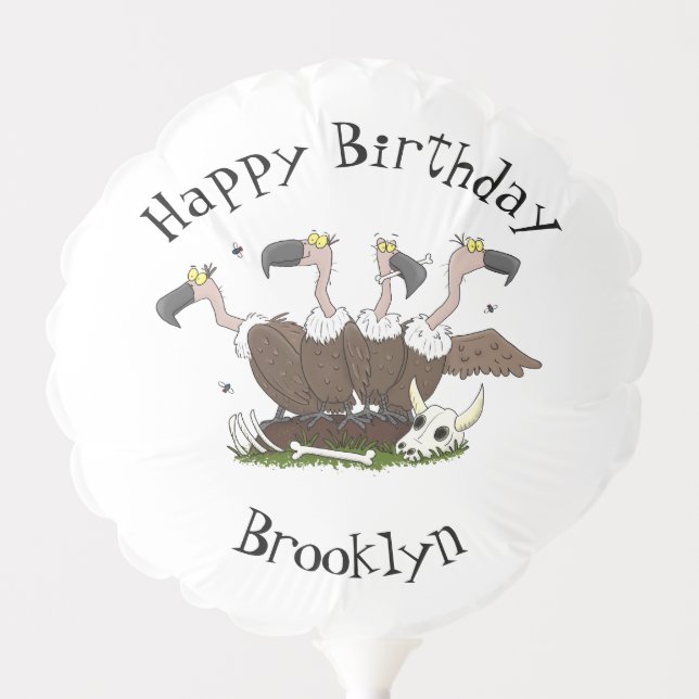 Funny vultures humour cartoon balloon (Front)