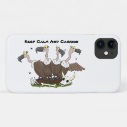 Funny vultures humour cartoon iPhone 11 case