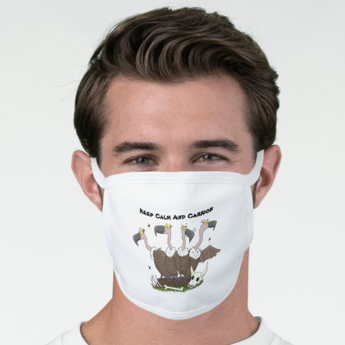 Funny vultures humour cartoon face mask