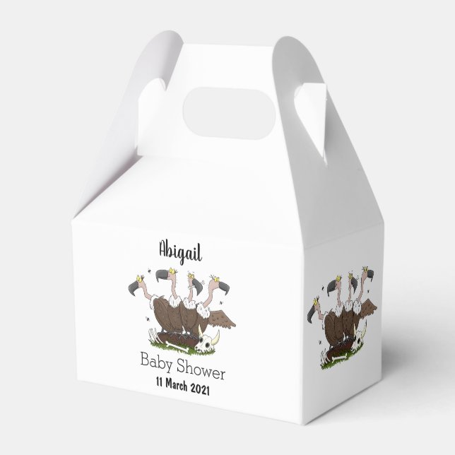 Funny vultures humour cartoon favor boxes (Front Side)