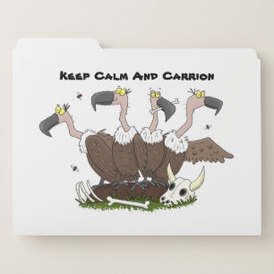 Funny vultures humour cartoon file folder