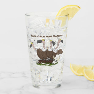 Funny vultures humour cartoon glass