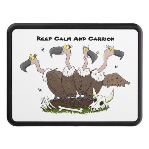 Funny vultures humour cartoon hitch cover