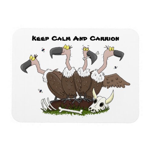 Funny vultures humour cartoon magnet