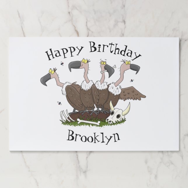 Funny vultures humour cartoon paper pad (Front)