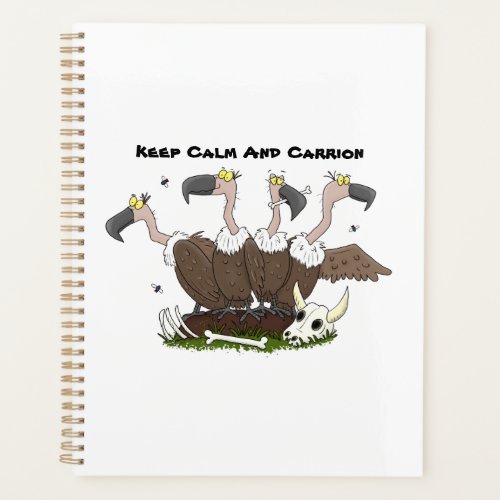 Funny vultures humour cartoon planner