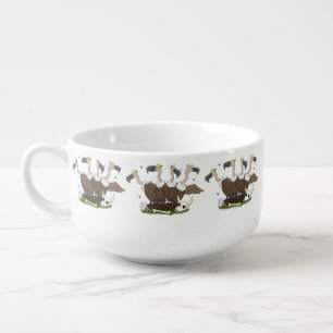Funny vultures humour cartoon soup mug