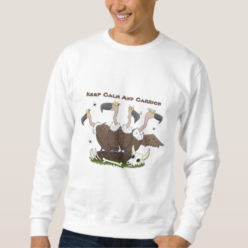 Funny vultures humour cartoon sweatshirt