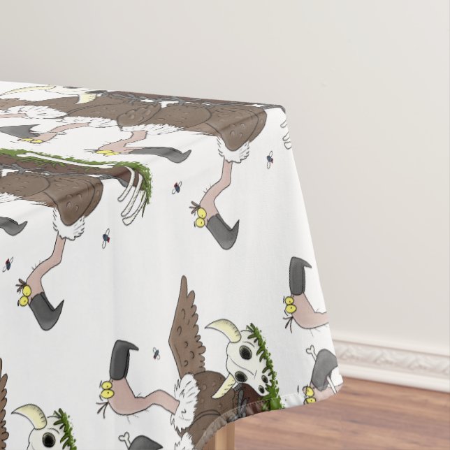 Funny vultures humour cartoon tablecloth (In Situ)