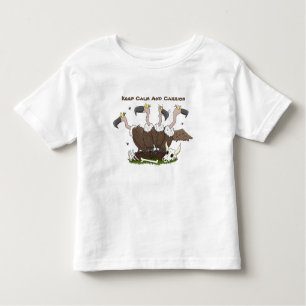 Funny vultures humour cartoon toddler t-shirt