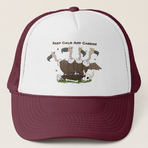 Funny vultures humour cartoon trucker hat