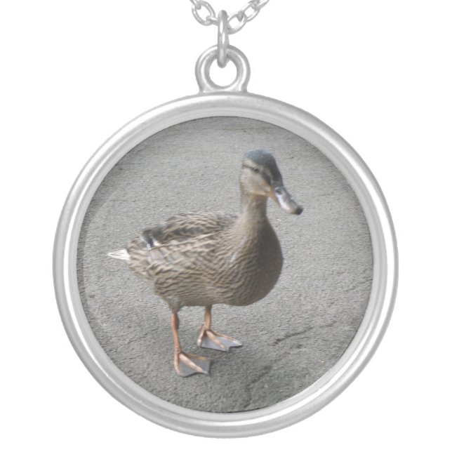 Funny Waddling Duck Necklace (Front)