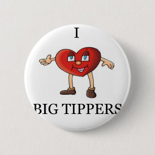 funny waitress joke pinback button