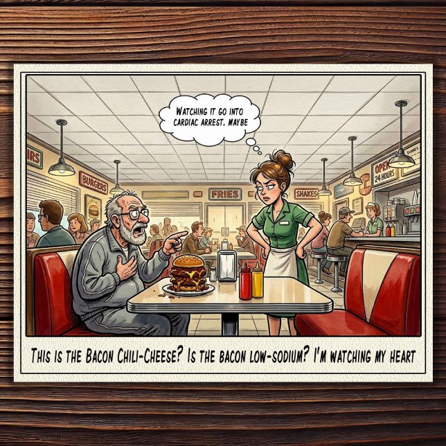 Funny Waitress Life Restaurant Humor  Postcard (Creator Uploaded)