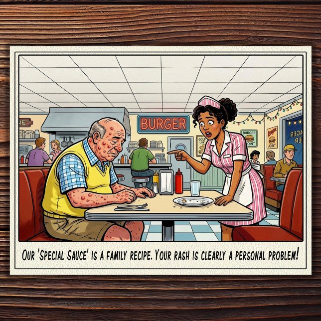 Funny Waitress Life Restaurant Humor  Postcard (Creator Uploaded)