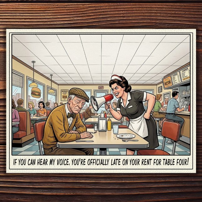 Funny Waitress Life Restaurant Humor  Postcard (Creator Uploaded)