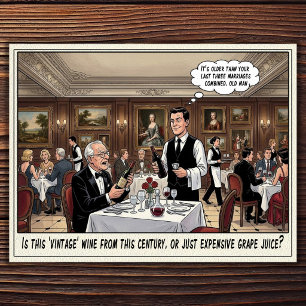 Funny Waitress Life Restaurant Humor Postcard