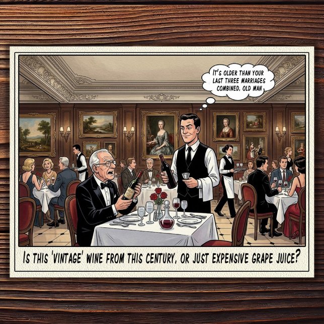 Funny Waitress Life Restaurant Humor  Postcard (Creator Uploaded)