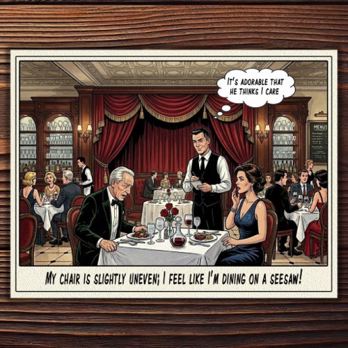 Funny Waitress Life Restaurant Humor  Postcard