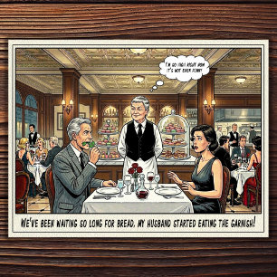 Funny Waitress Life Restaurant Humor Postcard
