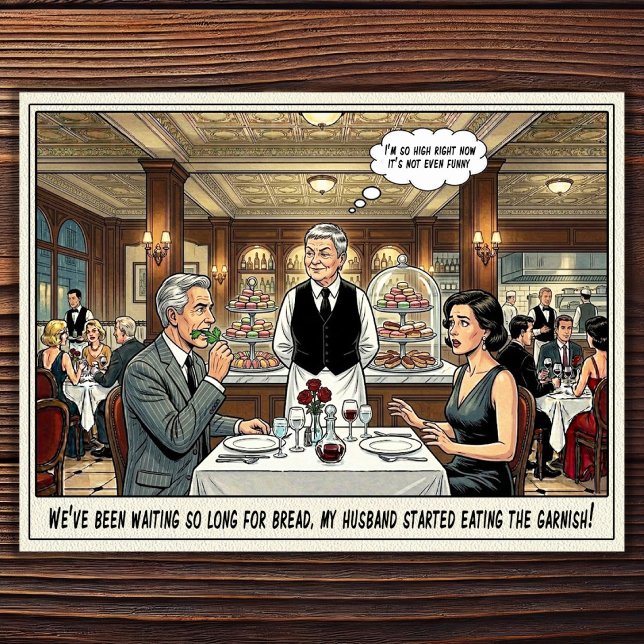 Funny Waitress Life Restaurant Humor  Postcard (Creator Uploaded)